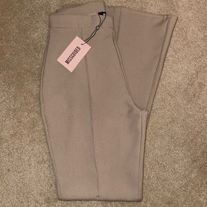 Split Hem Flare Trousers- Missguided